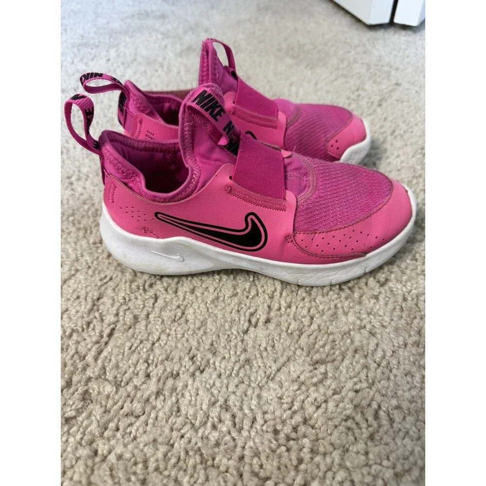 Nike Flex Runner Pink Slip-On Sneakers girls size 13.5
